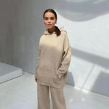 Textured Sweater Pants