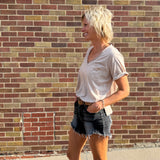 Zoie V-Neck Short Sleeve Top