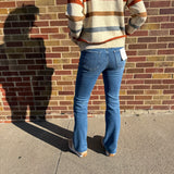 Vervet High Rise Clean Cut Hem Bootcut Jeans