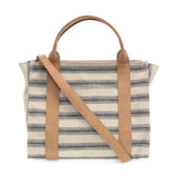 Pencil Stripe Canvas Tote