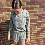 Camo Knit Top