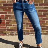 Delicate Slim Straight Vervet Jeans