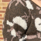 Plus Floral Jacquard Cardigan