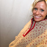 Red Dot Sherpa Pullover