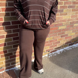 Plus Modal Scuba Straight Pants