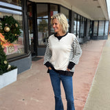 Oversized Striped Casual Knit Top