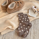 Color Block Thicken Polka Dot Socks