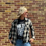 Hi-Low Button Down w/Front Pocket