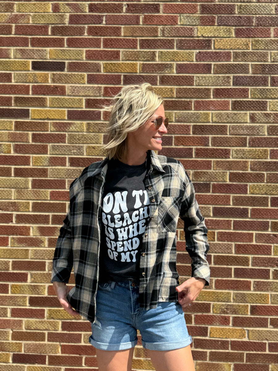 Hi-Low Button Down w/Front Pocket