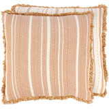 Striped Rust Pillow 20x20"