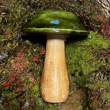 Lacquer Top Wood Mushroom