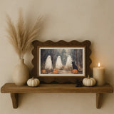 Scalloped Ghosts/Pumpkin Patch Sign 5x7"
