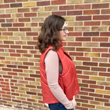 Puffer Vest w/Snap Placket