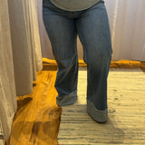 Adore Cuff Wide Vervet Jeans