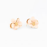 Bowie Pink Flower Earrings