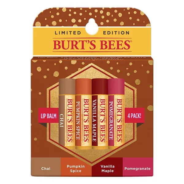 Burt's Bees Fall Lip Balms set of 4