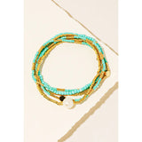 Pearl Charm Mini Beaded Bracelet