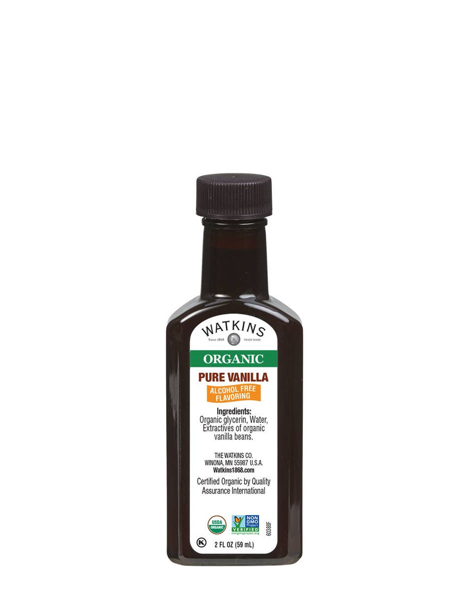 The Watkins Co. - Organic Pure Vanilla Alcohol Free Flavoring, 2 fl oz