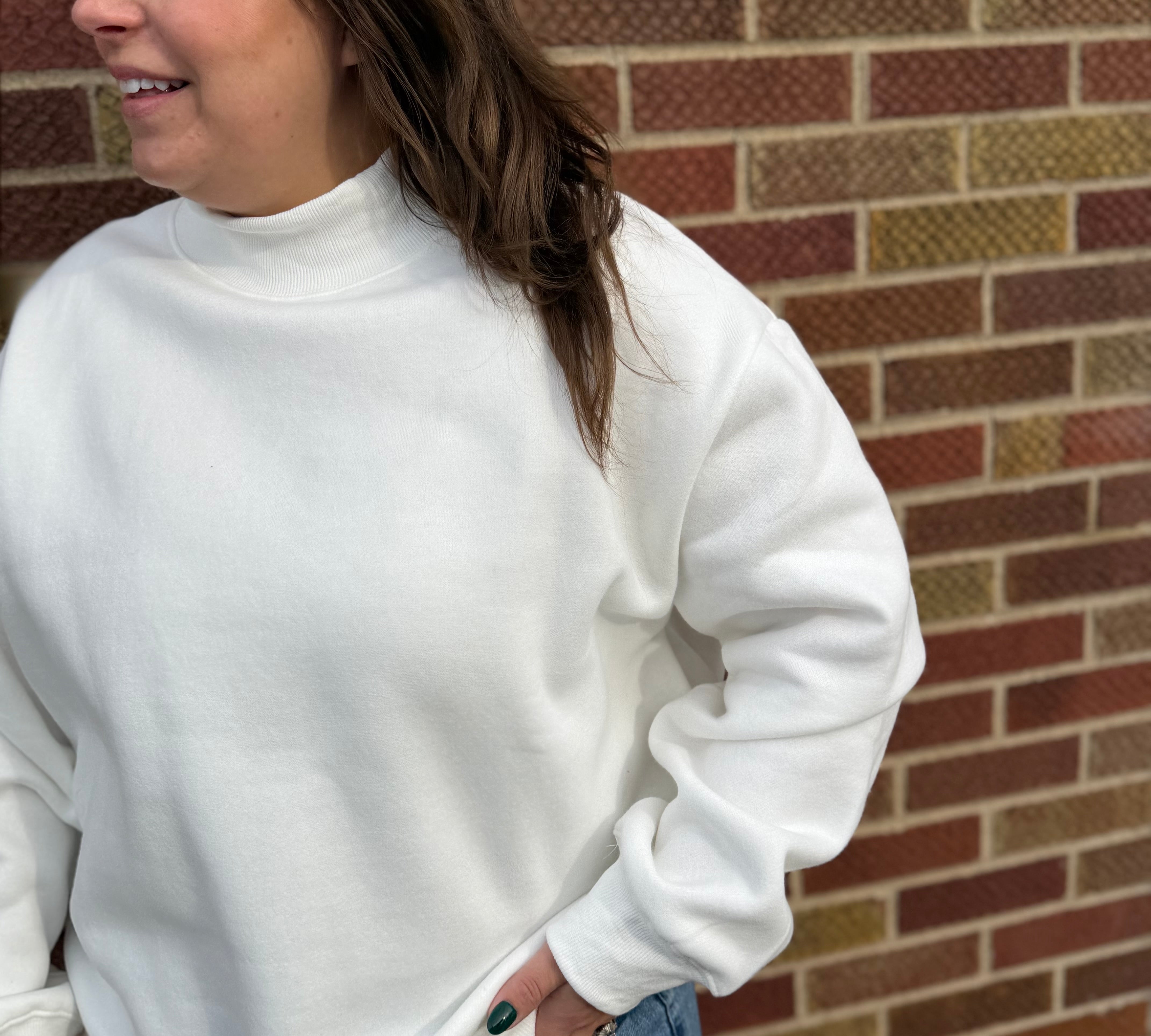 Mock Neck Sweatshirt