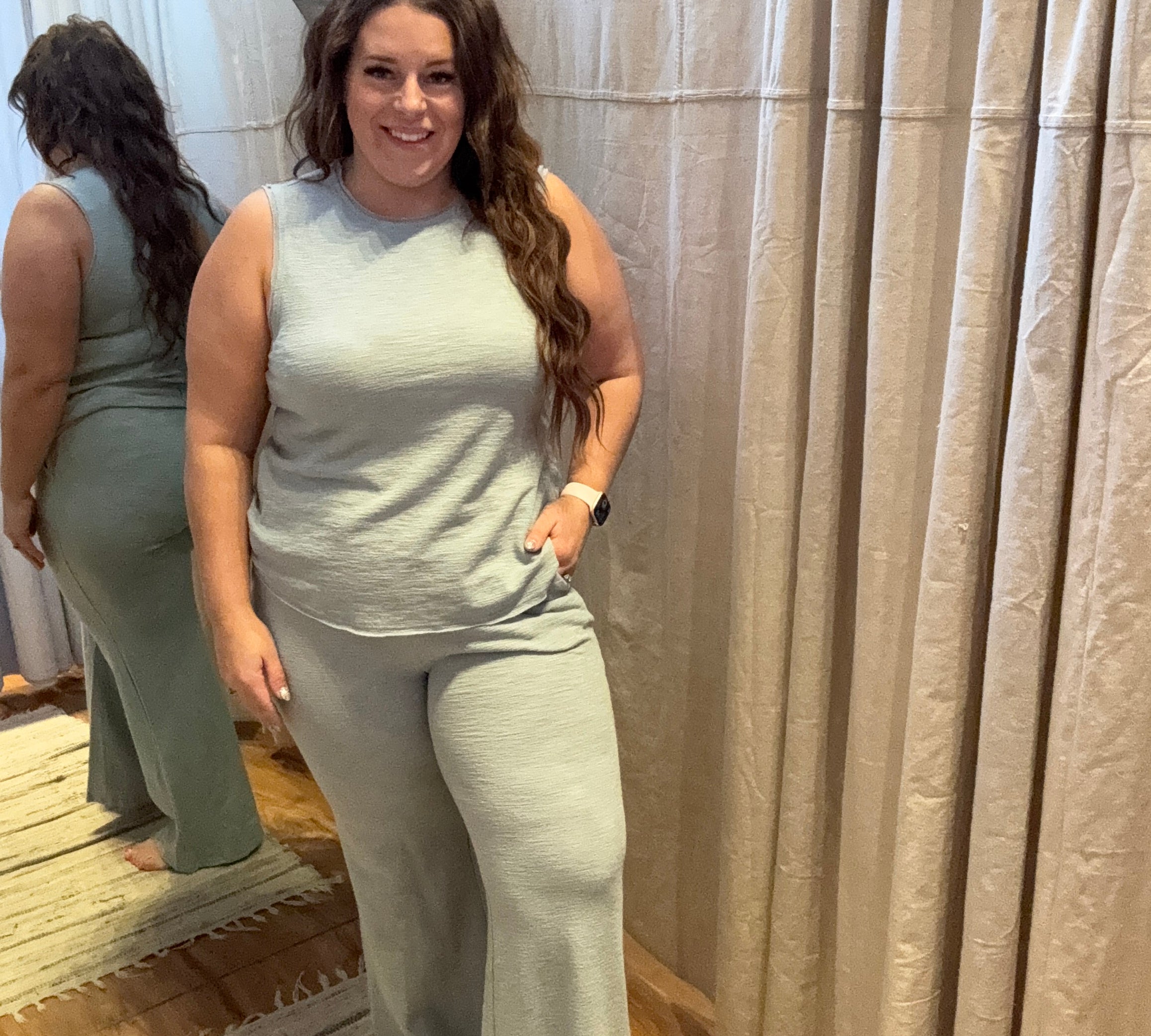 Soft Knit Wide Leg Pant