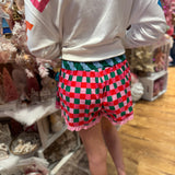 Multi Color Checkerd Boxer Shorts