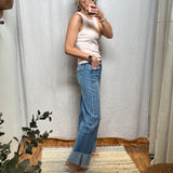 Adore Cuff Wide Vervet Jeans