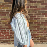 Multi Stripe Button Up Shirt