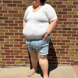 Plus Judy Blue Stars & Stripes Shorts