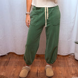 Wide Leg Cotton Jogger Sweatpants