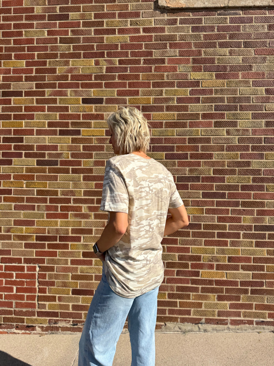 Wolves Natural Camo Tee