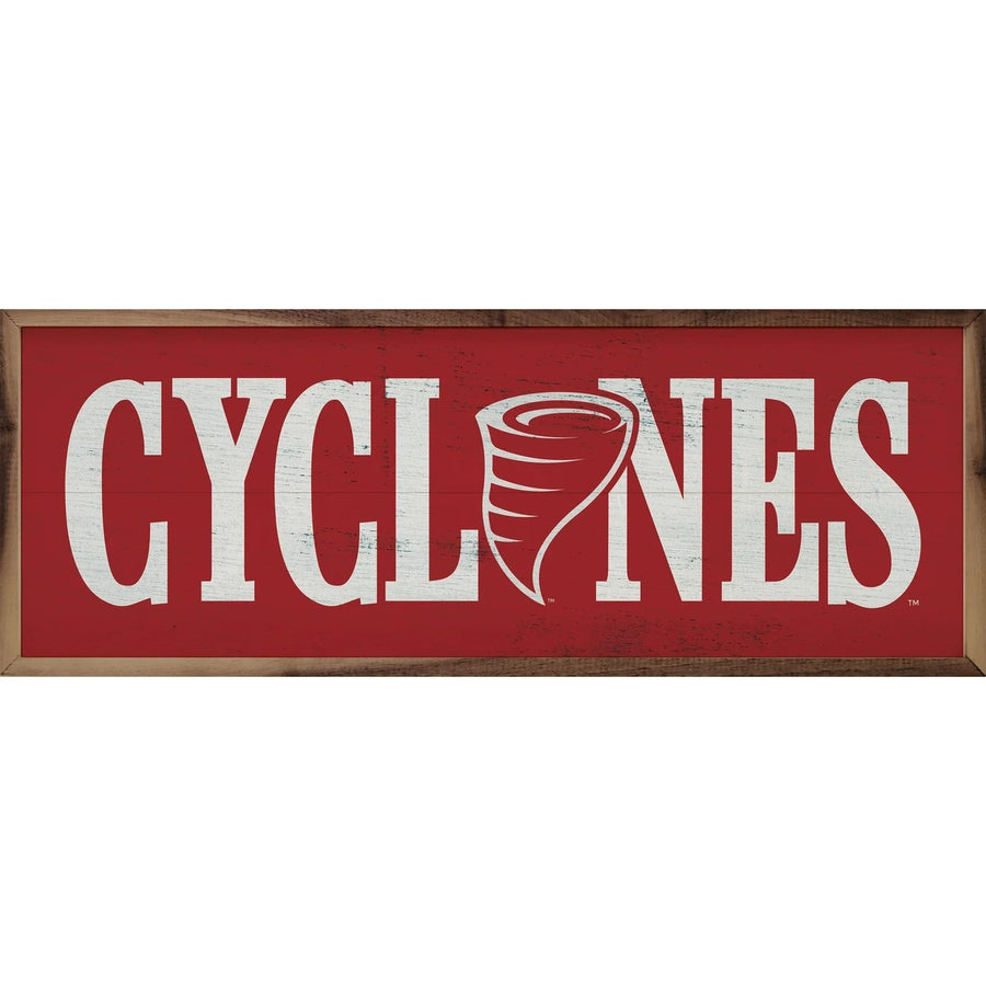 Red Cyclones Sign 12x4"