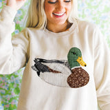 Patchwork Mallard Duck Sweatshirt