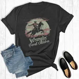Western Wrangling Feral Children Graphic Tee