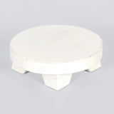Whitewash Round Riser 6x6"