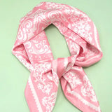 Paisley Pink Silky Feel Bandana Scarf