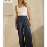 Plus Stretch Wide-Leg Pants
