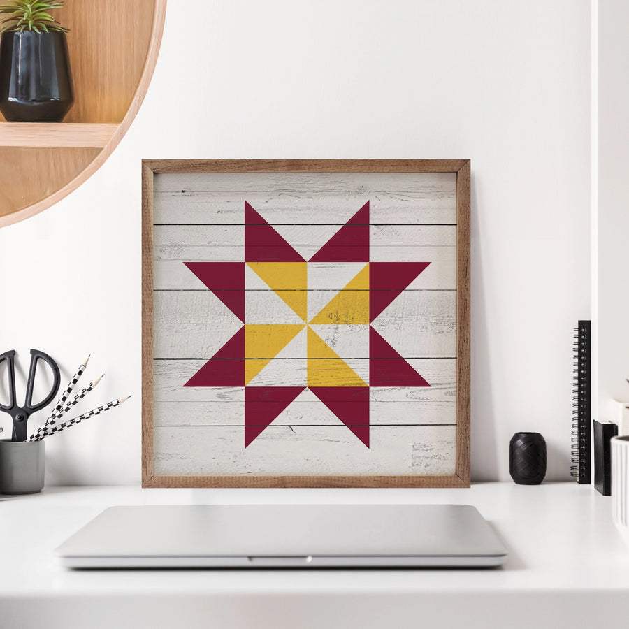 Iowa State Quilt Sign 12x12