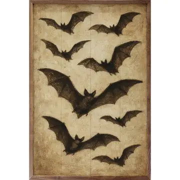 Brown Bats Sign 10x16"