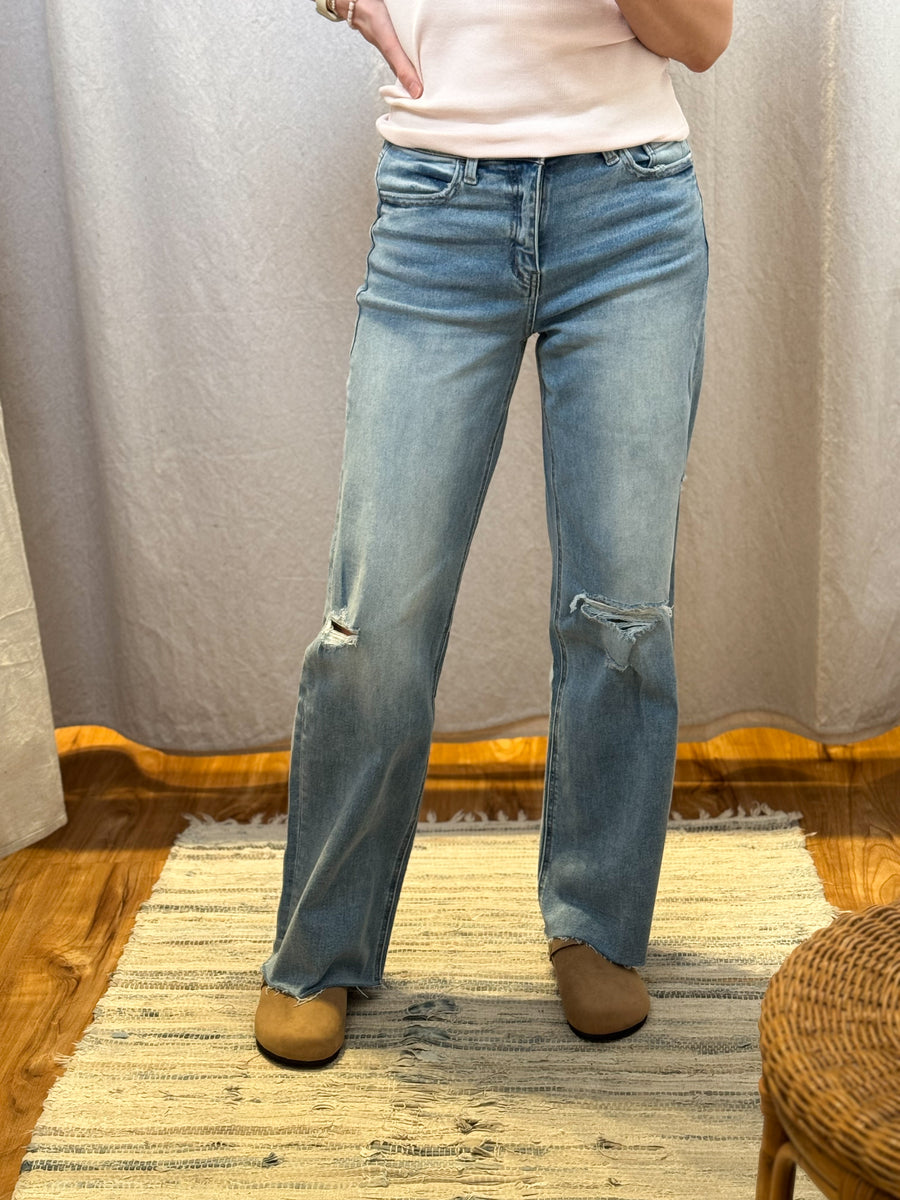 Reggie Wide Leg Vervet Jeans