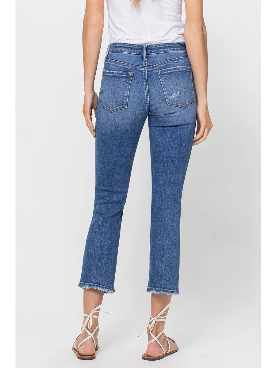 Mona Crop Straight Vervet Jeans