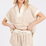 Striped Knit Shorts