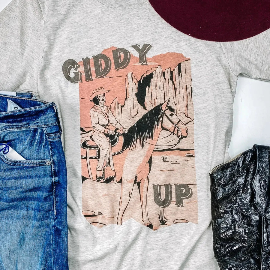 Giddy Up Cowgirl Tee