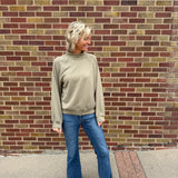 Double Brushed Mock Neck Pullover Top