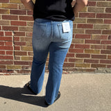 High Rise Crop Flare Cello Jeans