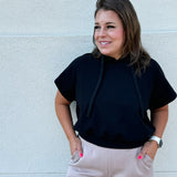 Cotton Lycra Short Sleeve Hoodie
