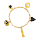 Iowa Hawkeye Stretch Charm Bracelet