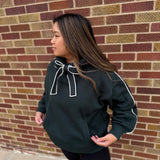 French Terry Fleece Piping Hoodie