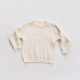 Kids Oatmeal Knit Pullover Sweater
