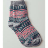 Colorful Isle Knit Socks
