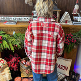 Oversize Checkered Casual Shacket